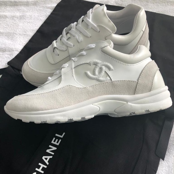 chanel low top trainer cc triple